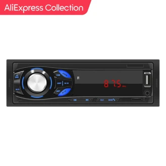 Car Radio In Dash 1 Din Tape Recorder MP3 Player FM Audio Stereo USB SD AUX Input ISO Port Bluetooth