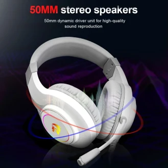 H260 RGB Gaming Headphone,3.5mm Surround Sound Computer PC Headset Earphones Microphone for PS4 Switch Xbox-one