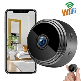 A9 1080P HD WiFi Mini Camera: Surveillance Sensor Camcorder for Smart Home Safety, Wireless Security Camera with Web Video Integration.