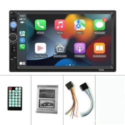 Acodo 2Din Car Radio: 7-inch Carplay Android Auto Multimedia MP5 Player Stereo with Bluetooth, USB, TF, FM - Compatible with Toyota and Honda